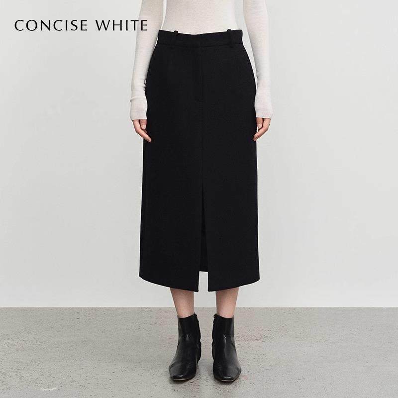 简白24年秋季新款高腰显瘦半身裙
