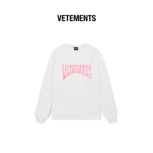 VETEMENTS 男女同款宽松圆领卫衣 纯棉哭泣小人主题 301446