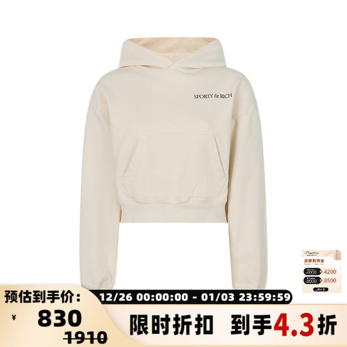 SportyRich宽松休闲连帽卫衣