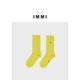 IMMI 男女同款 袜子中筒袜纯色柔软舒适银泰百货精品300124