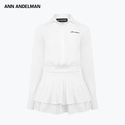ANN ANDELMAN 秋冬新款女士衬衫式长袖连衣裙银泰百货 301286 - 封面