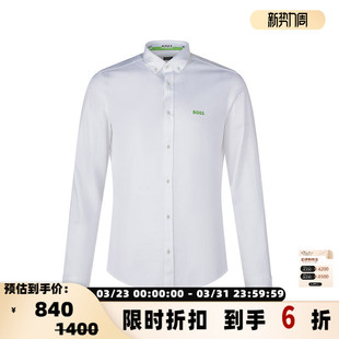 Boss雨果博斯 LOGO图案银泰百货 男士 衬衫 300095 长袖 Hugo