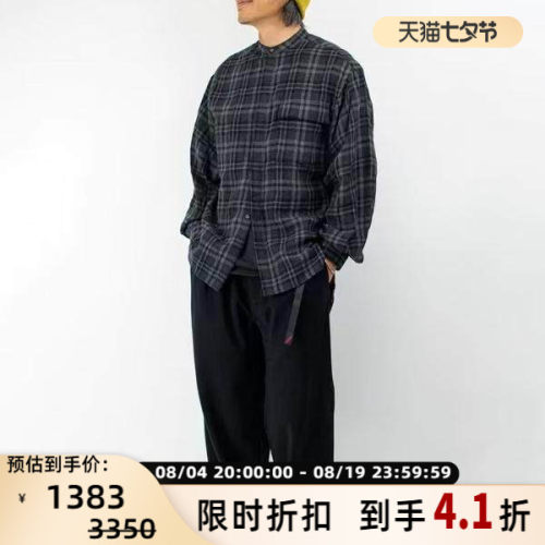 白山/WHITE MOUNTAINEERING 秋冬男士格子长袖衬衫银泰百货301524