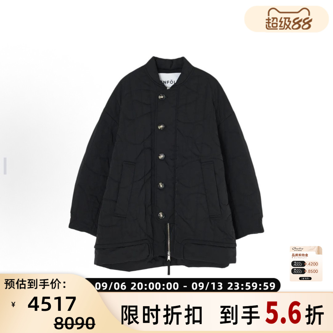 ENFOLD新款聚酯纤维填充女士宽松棉服银泰百货 301574