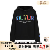 VJC 男士 LOGO图案宽松版 Versace范思哲 连帽卫衣银泰百货 300095