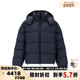 连帽拉链鸭绒面包羽绒服银泰百货 Armani阿玛尼EA 男士 300095