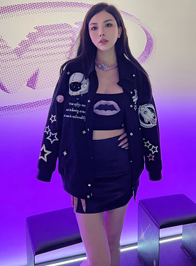 FRAILSTATE（C系列）男女款宇航员绣花工装外套301260