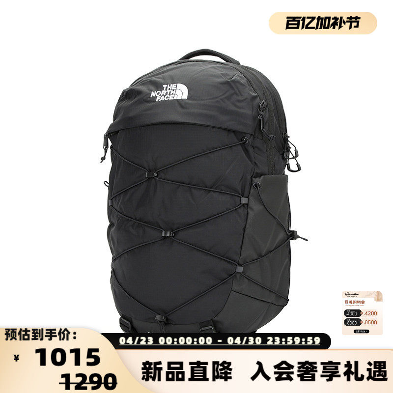 THE NORTH FACE/北面女士Logo印花涤纶拼尼龙背包双肩包300217