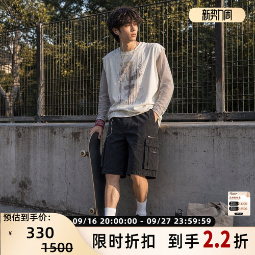 REPRESENT男工装短裤休闲裤