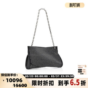 301574 饰单肩手提包银泰百货 CHRISTIAN LOUBOUTIN女士手拿亮钻装