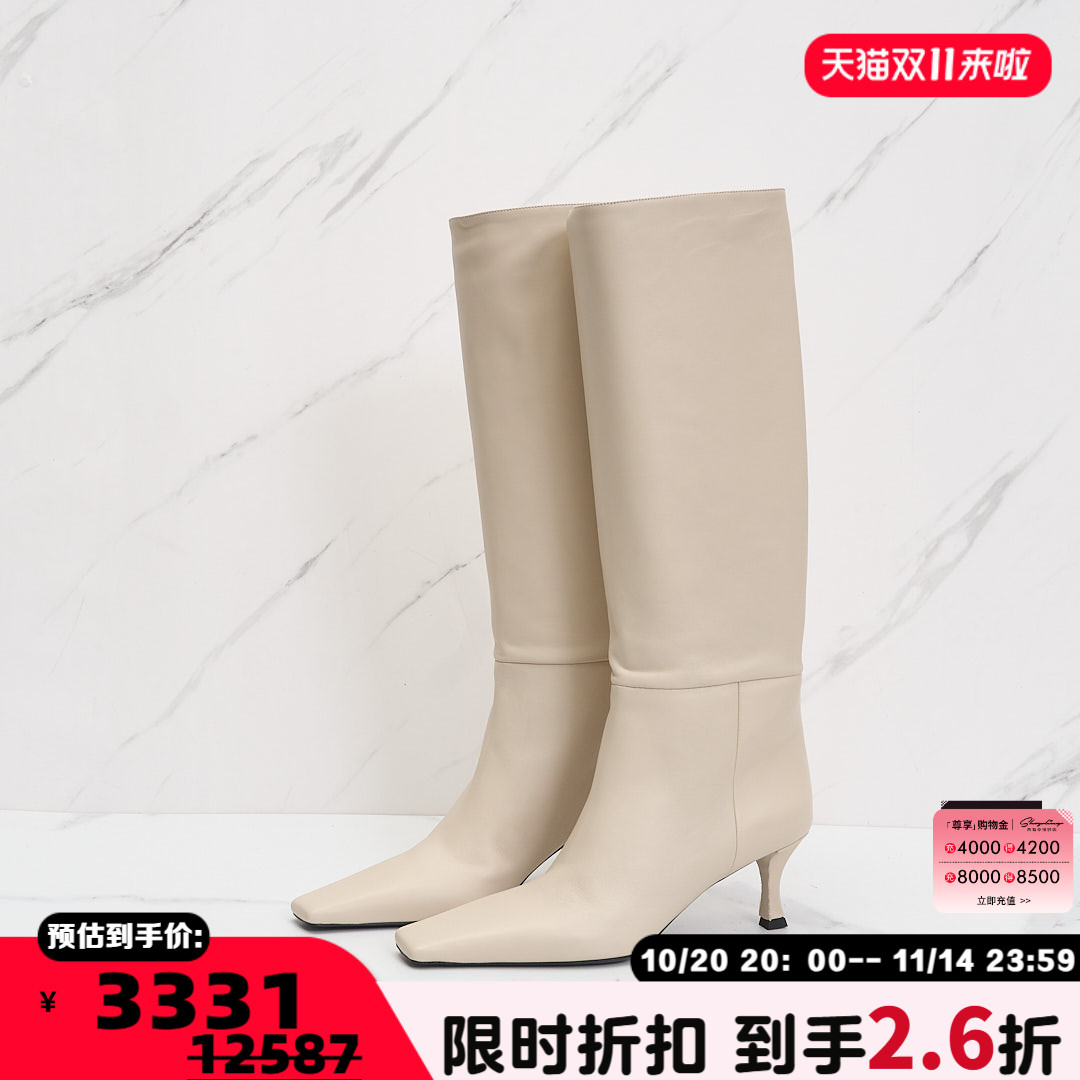 PROENZA SCHOULER 潮流都市女士小猫跟及膝靴银泰百货精品 301596