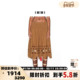 IMMI 秋冬新款 女士麂皮绒切割图案半身裙300124