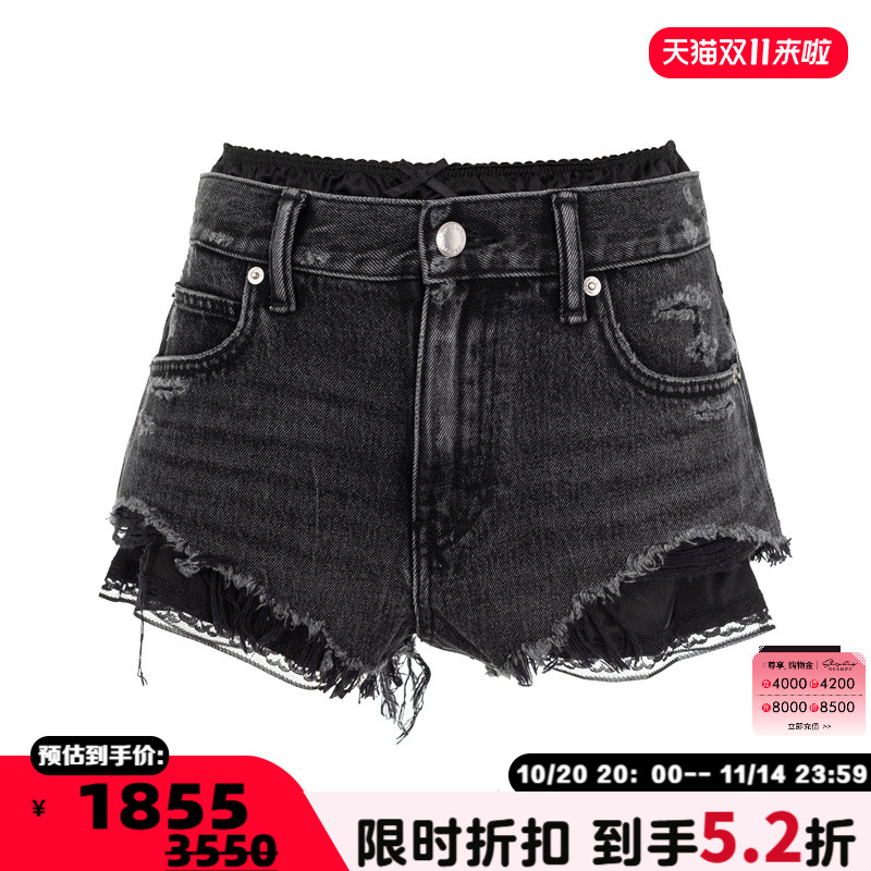 Alexander Wang女士纯棉牛仔短裤(水洗产品)银泰百货 301574