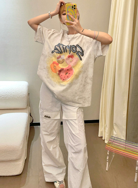 SOFITTE  纯色休闲百搭加密纸感工装长裤银泰百货精品 301355