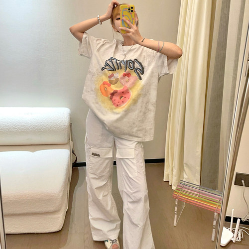 自然腰日韩SOFITTE长裤女工装裤