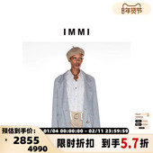 女士双面呢罗纹领西装 IMMI 秋冬新款 外套300124