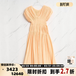 连衣裙银泰百货精品 潮流都市女士褶皱无袖 301596 SANDER JIL