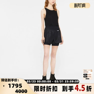 银泰 JIL 女士logo印花松紧腰假两件运动短裤 夏季 301604 SANDER