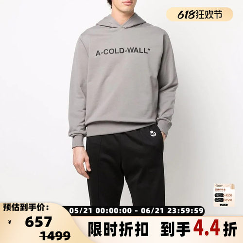 A COLD WALL 中性字母印花连帽卫衣宽松潮流帽衫银泰百货 301596