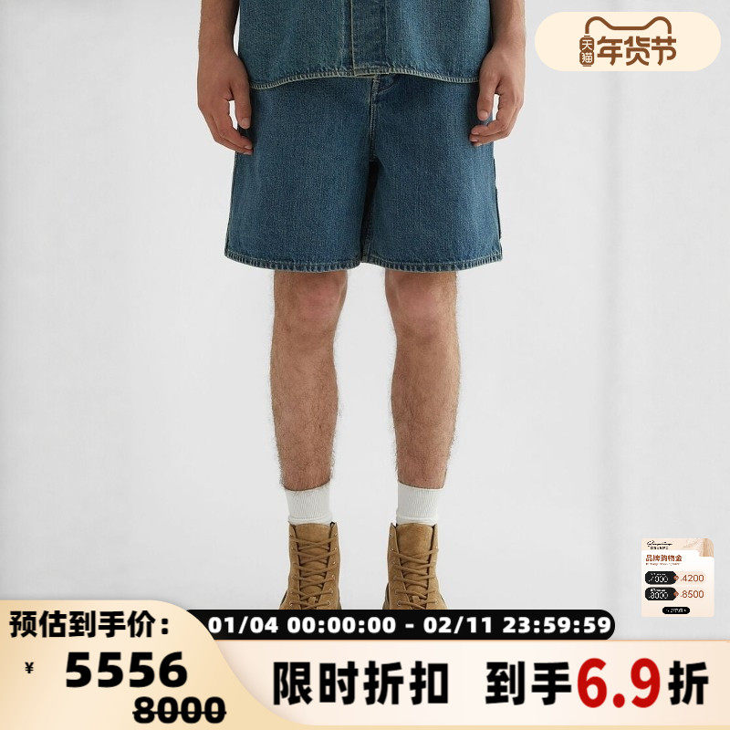 JIL SANDER 春夏男士时尚休闲五分水洗牛仔短裤银泰百货 301574,男装,短裤,淘宝优惠券,粉丝福利购,淘宝优惠卷