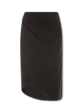 【折扣】INSPIRE&STORIES 女士褶皱不对称半身裙中长半裙 银泰