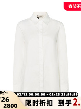 【折扣】ST.AGNI 春季白色棉质简约基础款通勤日常女士长袖衬衫