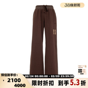 WE11DONE 女士春秋纯棉休闲裤休闲运动裤银泰百货精品 301574