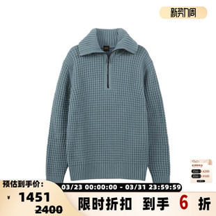 套头衫 Hugo orange系列半拉链高领针织衫 男士 300095 Boss雨果博斯