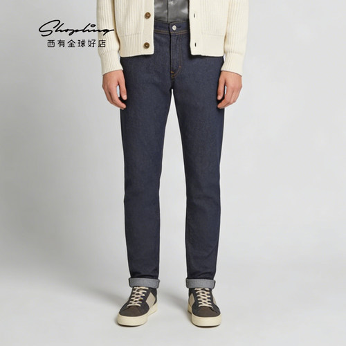 Acne Studios 春秋男士水洗修身直筒休闲牛仔裤银泰百货 301604