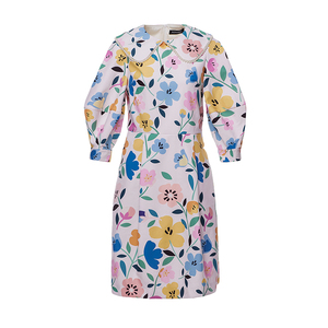 FLONAKED 女士花田喜事泡袖连衣裙300170