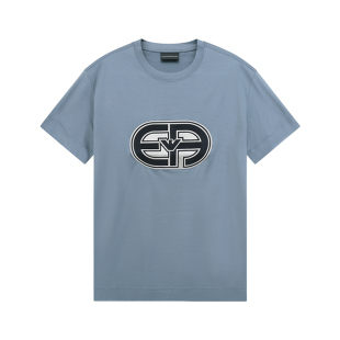 T恤 Emporio 300095 大标识刺绣贴片圆领短袖 男士 Armani 阿玛尼