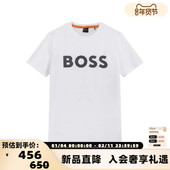 Boss雨果博斯 男士 orange系列LOGO胶印圆领短袖 Hugo T恤 300095