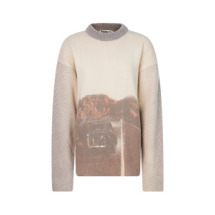 毛衣 FIORUCCI春夏抽象渐变图案休闲女士套头针织衫 折扣