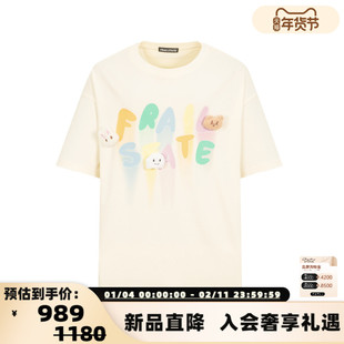 FRAILSTATE M系列男女同款五彩LOGO小鬼短袖T恤银泰百货 301260