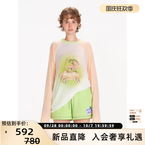 ANDREA MARTIN 2026春夏新款女士趣味蔬果车卡通T恤银泰 301489