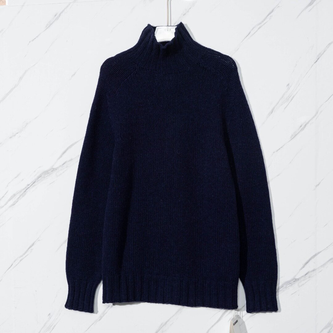 JIL SANDER 日常通勤男士高领针织长袖羊绒衫银泰百货精品 301596