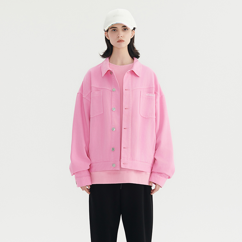 VETEMENTS潮流牛仔夹克外套