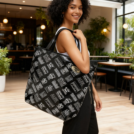 Alexander Wang 女士字母印花托特包银泰百货精品 301596