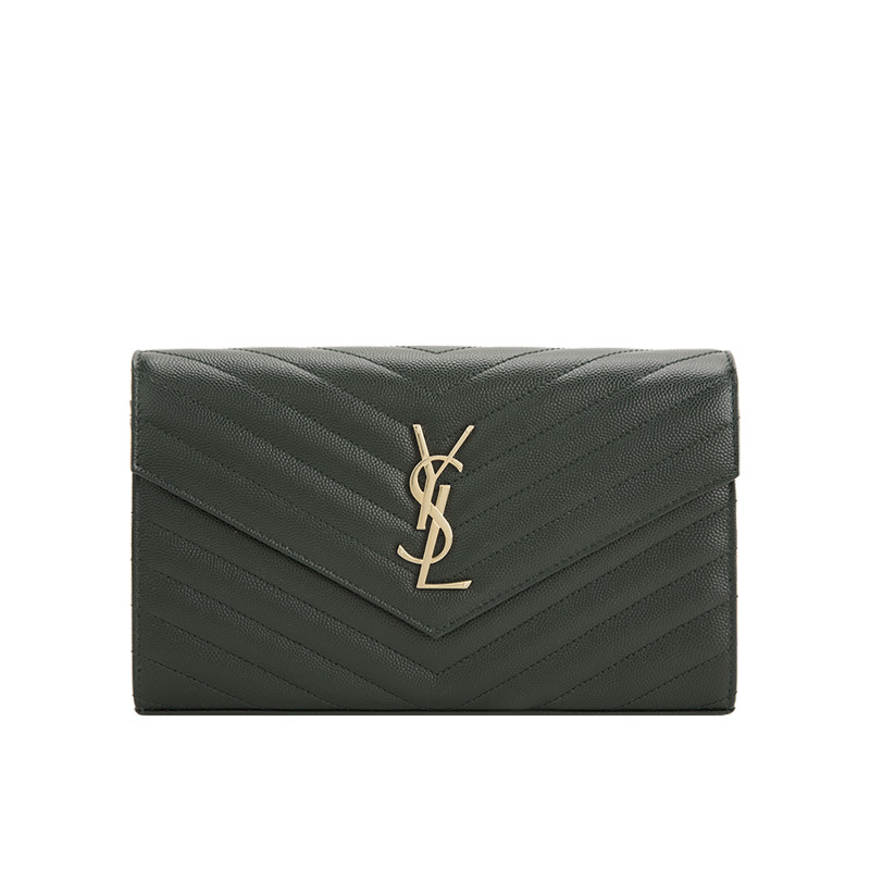 Saint Laurent /圣罗兰 YSL MONOGRAM绿色牛皮 女士单肩斜挎包