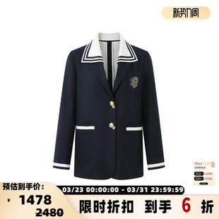 西装 学院风中长款 301489 秋冬女士新款 EIMISMOSOL