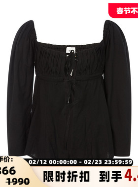 TACH CLOTHING 春季新款女士休闲长袖简约设计系带上衣