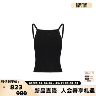 ANN 301286 ANDELMAN简约休闲logo刺绣女士吊带背心