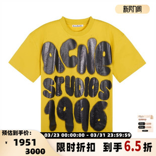 STUDIOS 圆领T恤银泰百货精品 春夏新款 字母短袖 301574 男士 ACNE