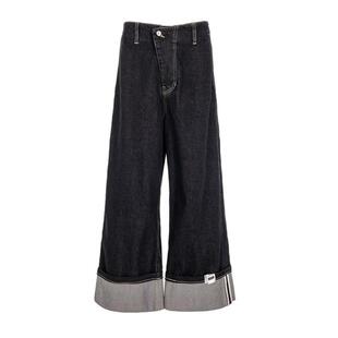 ERROR 银泰百货精品 秋冬新款 深蓝色直筒牛仔裤 301574 男士 ADER