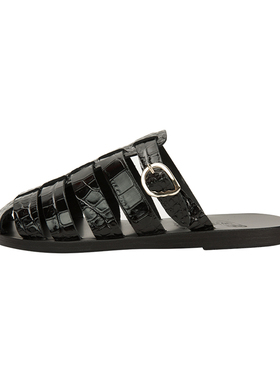 ANCIENT GREEK SANDALS 春夏海岛度假牛皮革凉鞋银泰百货精品