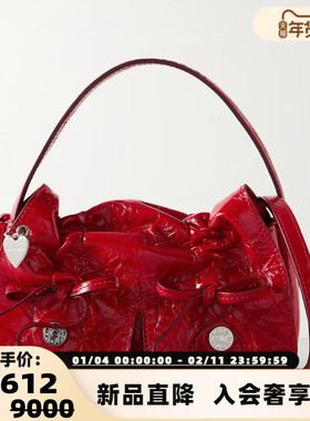 ACNE STUDIOS 25新款男女同款蝴蝶结单肩手提斜挎包银泰 301574