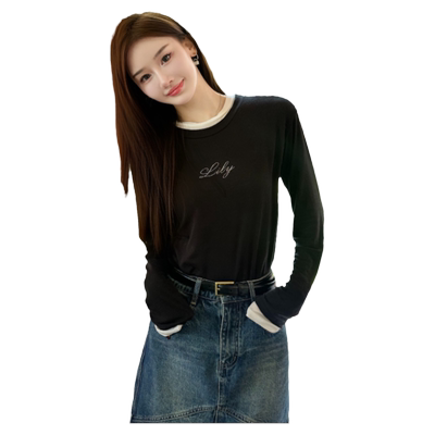 concise-white休闲修身圆领T恤