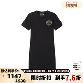 VJC 女士修身 圆领短袖 Versace范思哲 T恤裙连衣裙银泰百货 300095
