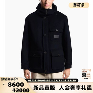 羊毛单排扣大衣银泰百货 EMPORIO 男士 秋冬新款 301574 ARMANI