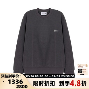 黑色棉质圆领套头卫衣银泰百货精品 春夏男士 301574 HOMME SOLID